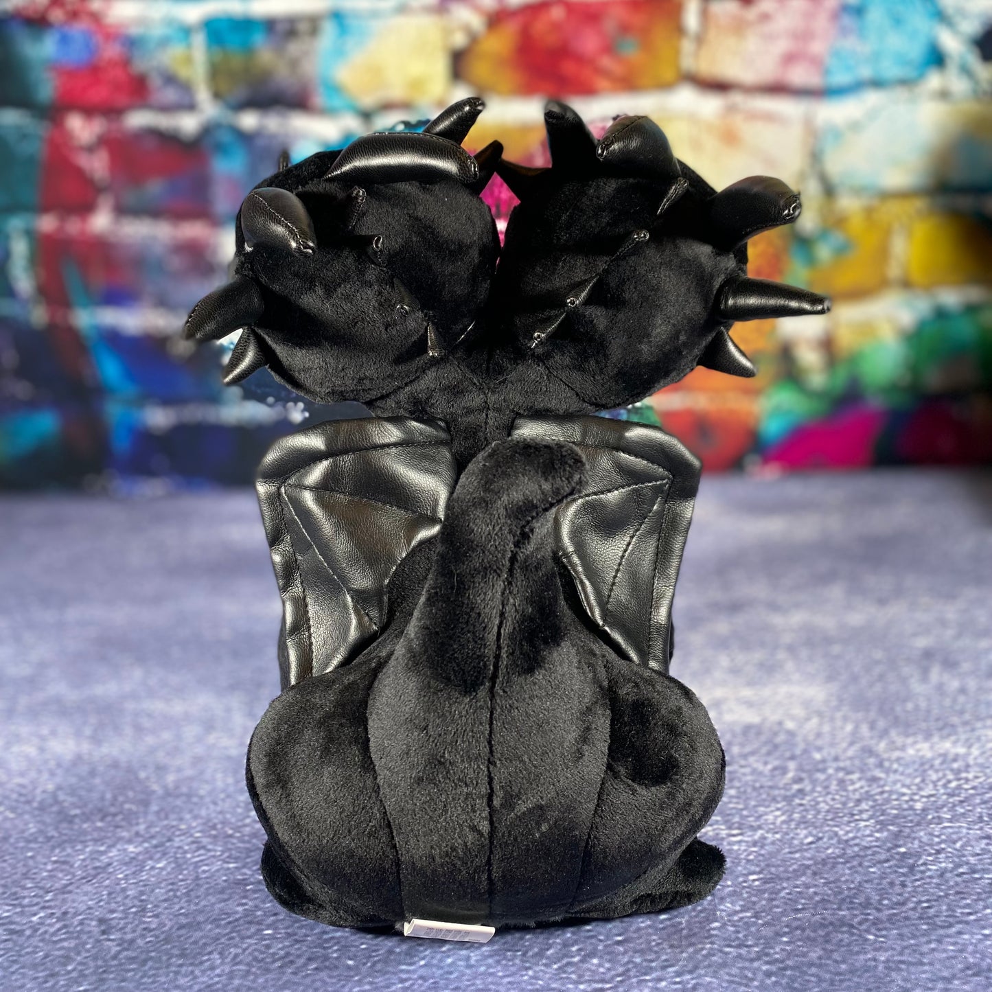Double-Headed Black Dragon Plush