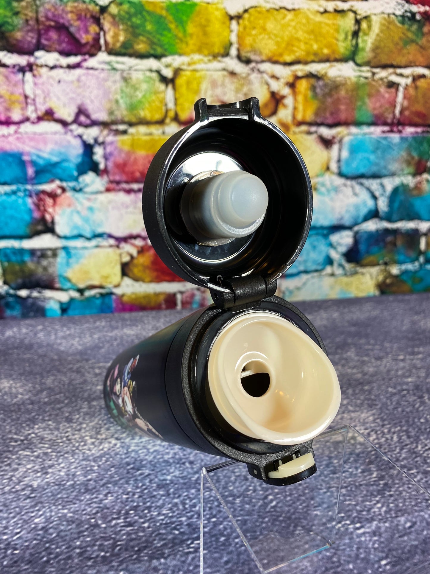 Demon Slayer 12oz Tumbler Black Pop-top Lid