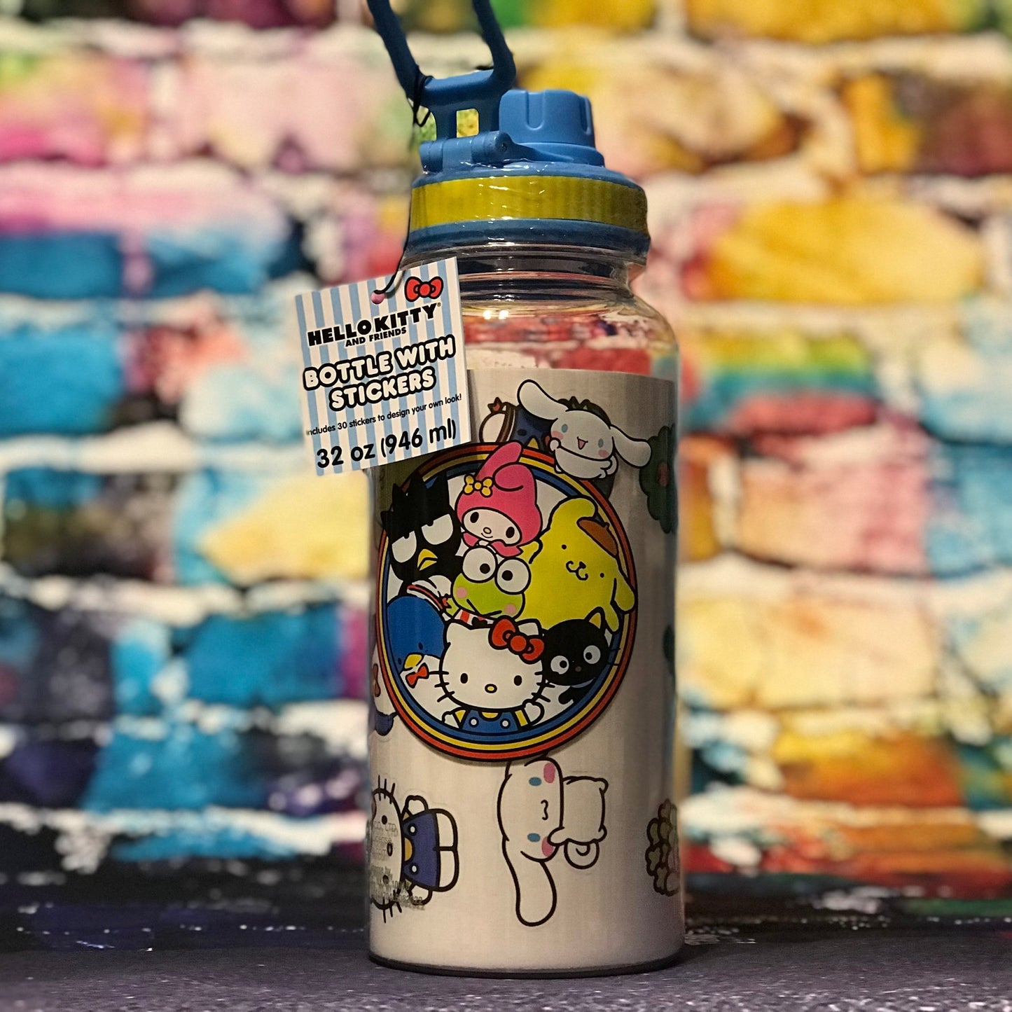 Sanrio 32oz Water Bottle w/ Sticker