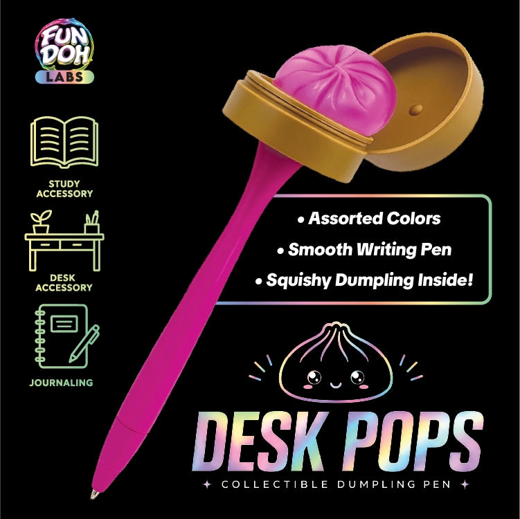 Desk Pop Dumpling Steamer Squishy Pen