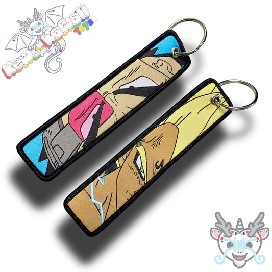Anime Themed Fabric Keychain