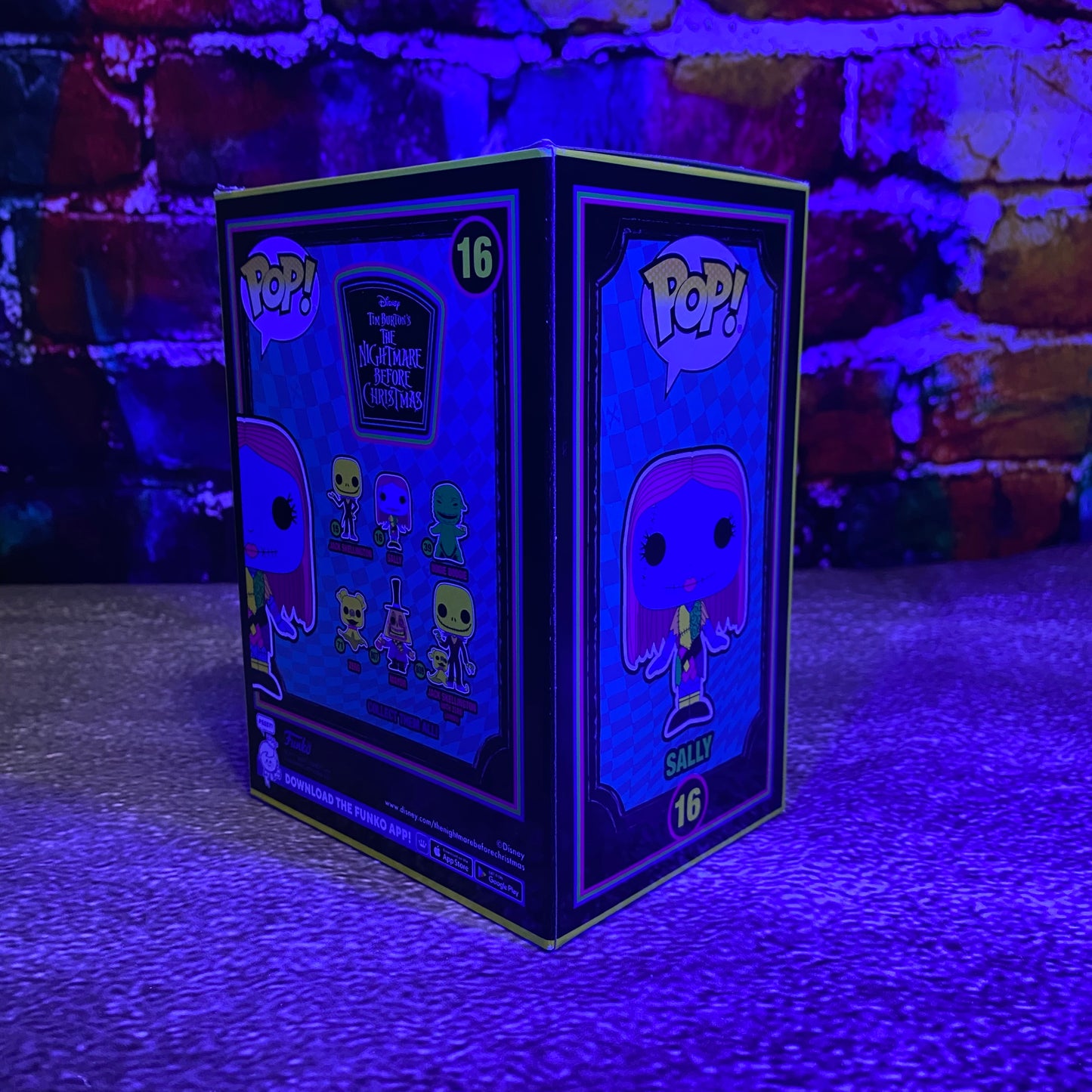 Nightmare Before Christmas Funko Pop! Sally 16 (Blacklight)