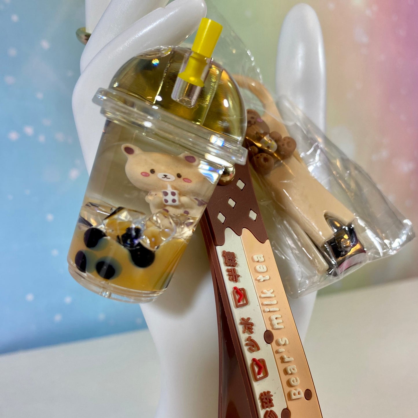 Boba Tea Motion Keychain