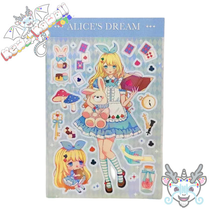 Anime Girl Art Sticker Sheets