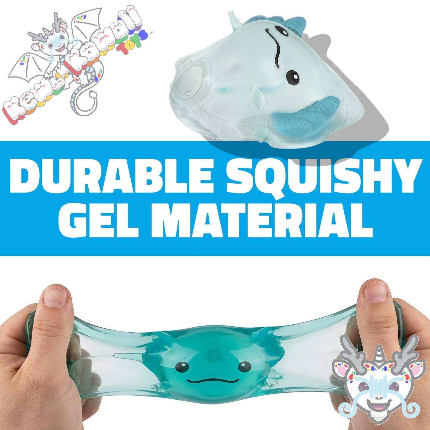 Squishy Axolotl Splat Ball Fidget