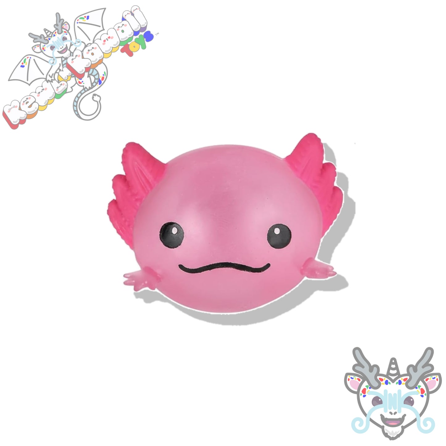 Squishy Axolotl Splat Ball Fidget