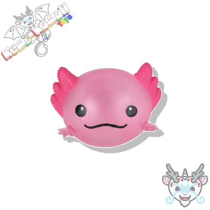 Squishy Axolotl Splat Ball Fidget