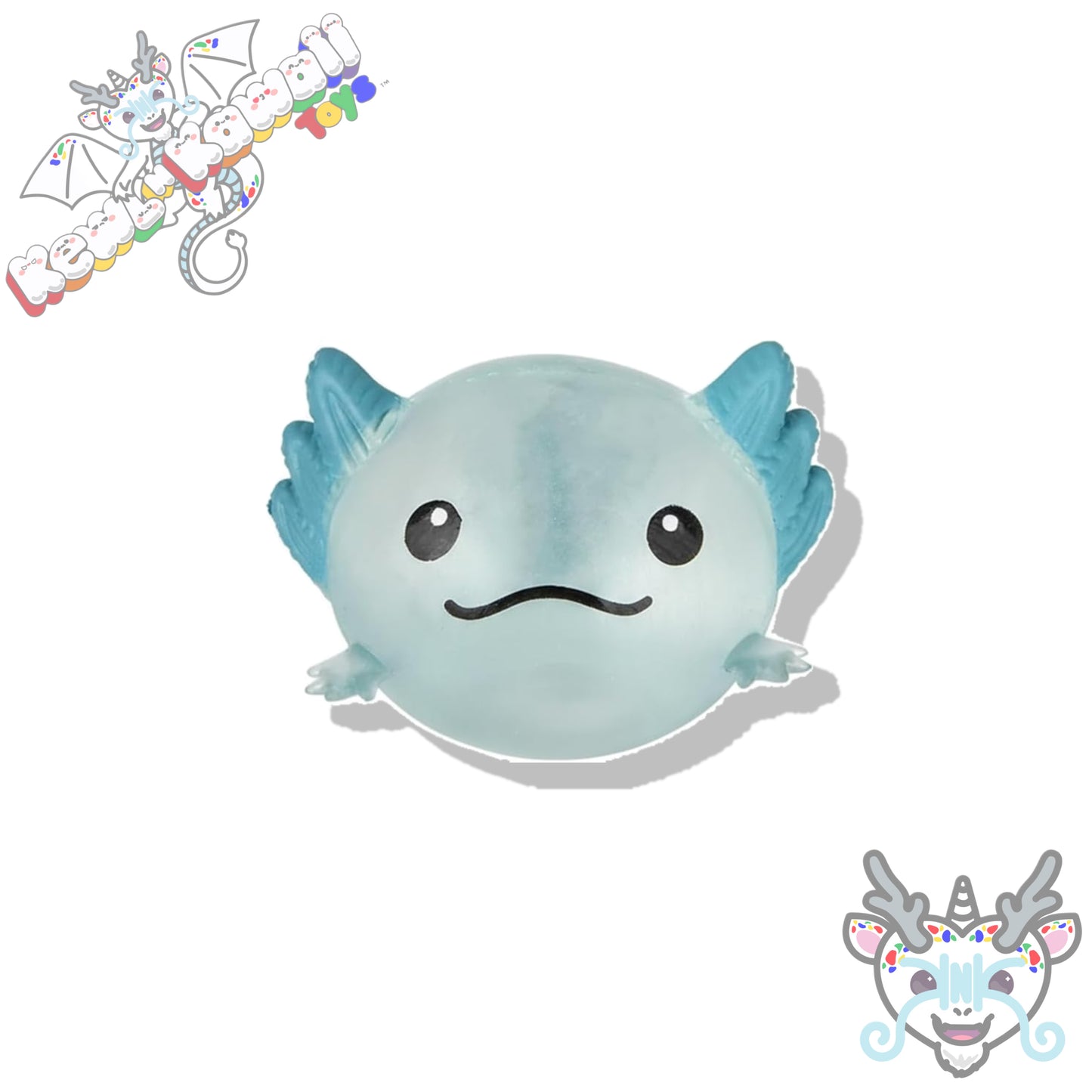 Squishy Axolotl Splat Ball Fidget