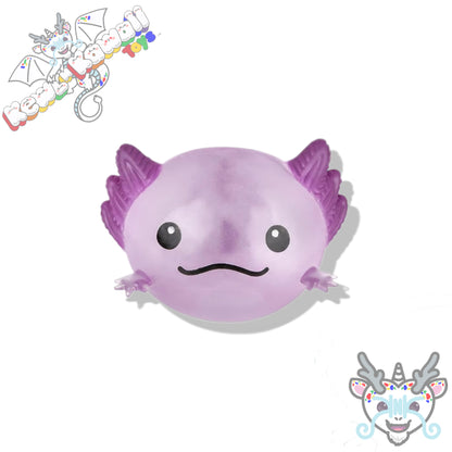 Squishy Axolotl Splat Ball Fidget