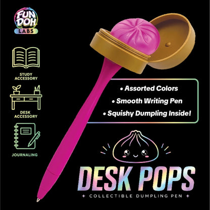 Desk Pop Dumpling Steamer Squishy Pen