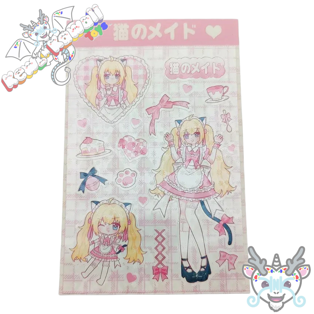 Anime Girl Art Sticker Sheets