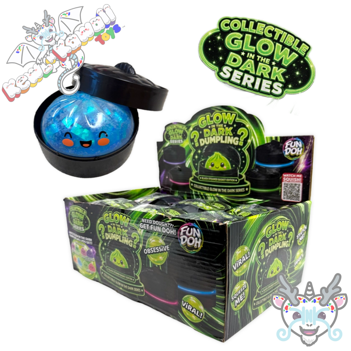 Glow-In-the Dark Dumpling Mystery Squishy