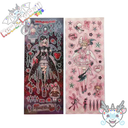 Anime Girl Sticker Sheets (Small)