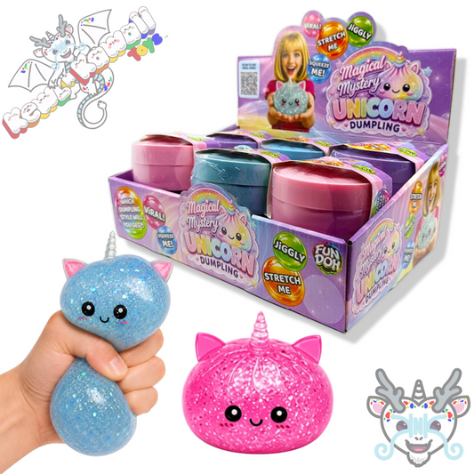Magical Mystery Unicorn Glitter Dumpling Squishy