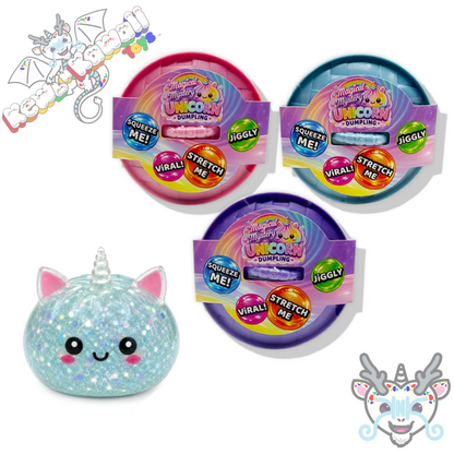 Magical Mystery Unicorn Glitter Dumpling Squishy