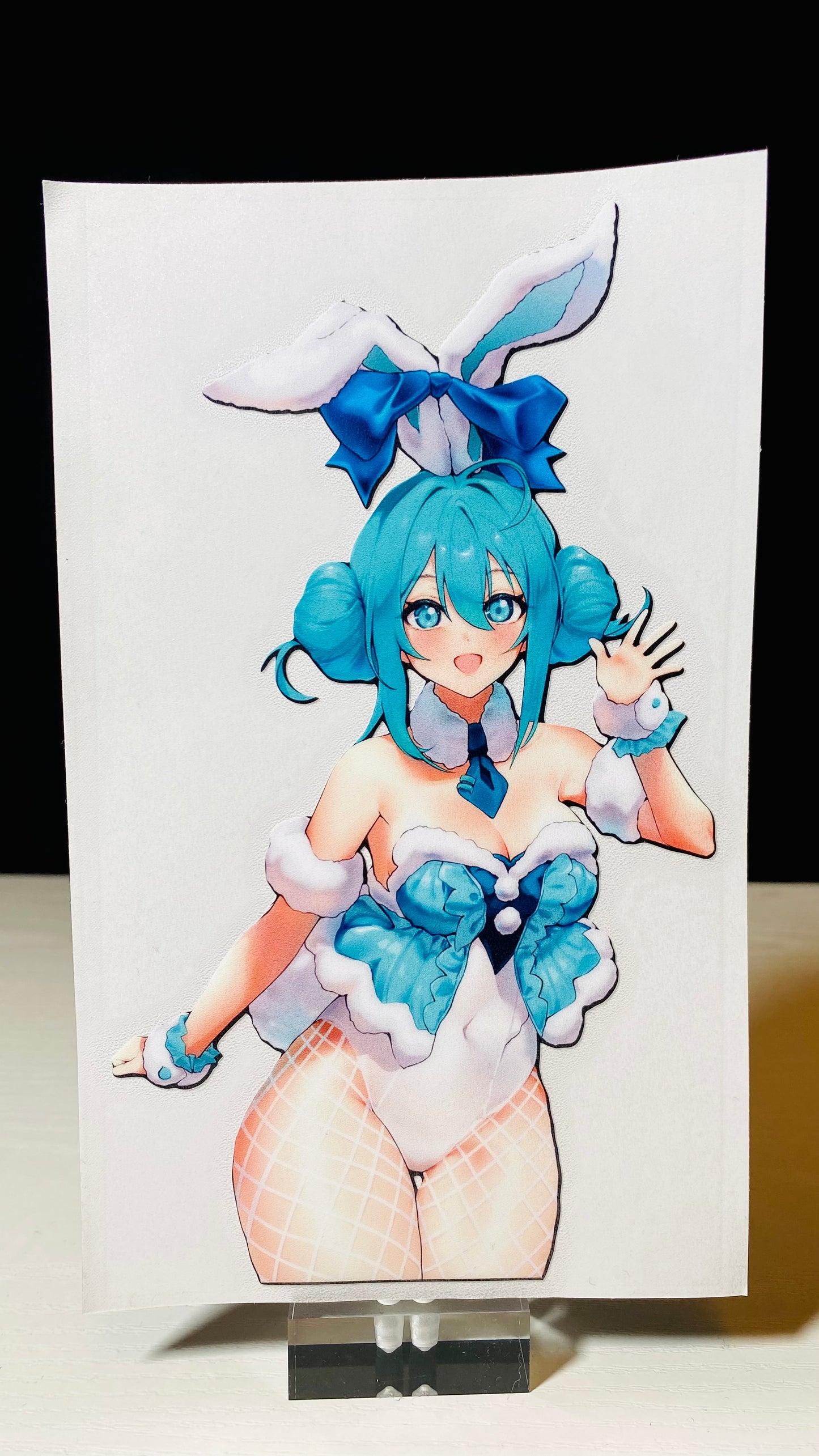 Bunny Outfit Anime Girls UV Decal Stickers