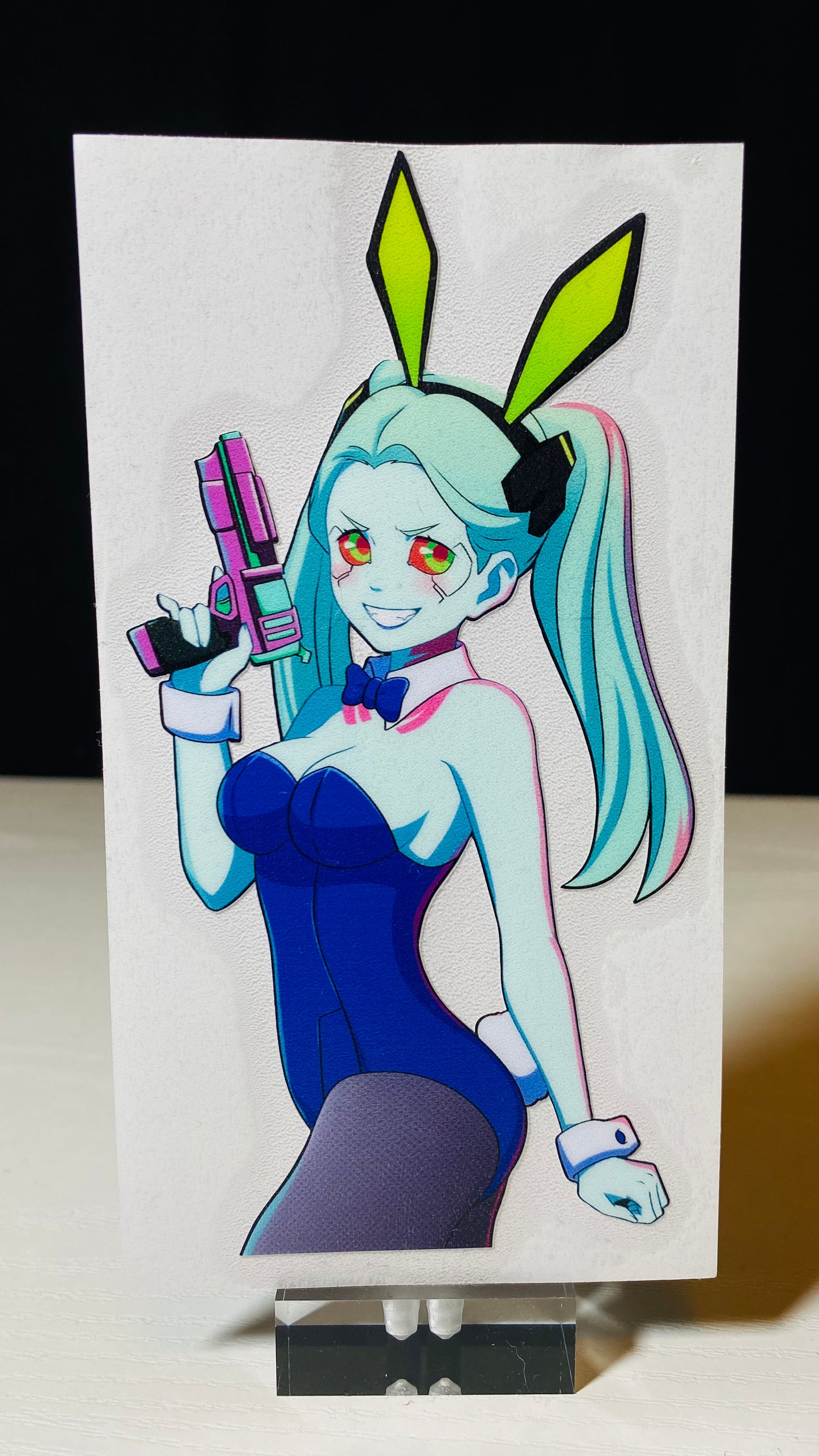 Bunny Outfit Anime Girls UV Decal Stickers